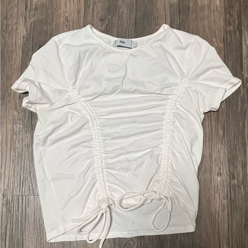 ADIKA WHITE TIE TOP-RARELY WORN